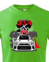 Dětské tričko Nissan GTR Godzilla – stylové tričko pro malé milovníky aut