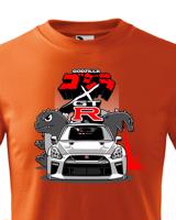 Dětské tričko Nissan GTR Godzilla – stylové tričko pro malé milovníky aut