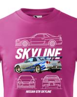 Dětské tričko Nissan Skyline GTR  - kvalitní tisk a rychlé dodání