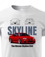 Dětské tričko Nissan Skyline R34  - kvalitní tisk a rychlé dodání