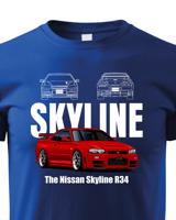 Dětské tričko Nissan Skyline R34  - kvalitní tisk a rychlé dodání
