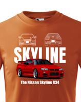 Dětské tričko Nissan Skyline R34  - kvalitní tisk a rychlé dodání