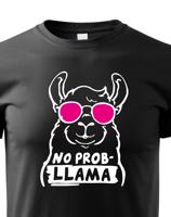 Dětské tričko No Prob - LLama - veselý potisk s ještě veselejšími barvami