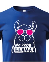 Dětské tričko No Prob - LLama - veselý potisk s ještě veselejšími barvami