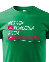 Dětské tričko pro florbalistky - Nejsem princezna jsem florbalistka