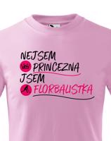 Dětské tričko pro florbalistky - Nejsem princezna jsem florbalistka
