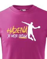 Dětské tričko pro házenkáře s potiskem Házená je moje droga