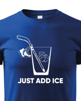 Dětské tričko pro hokejisty Just add ice - skvělý dárek pro hokejisty