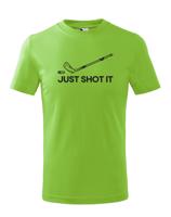 Dětské tričko pro hokejisty Just shot it - skvělý dárek pro hokejisty