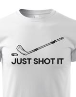 Dětské tričko pro hokejisty Just shot it - skvělý dárek pro hokejisty