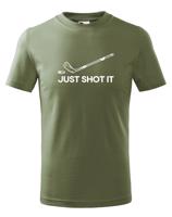 Dětské tričko pro hokejisty Just shot it - skvělý dárek pro hokejisty
