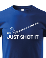 Dětské tričko pro hokejisty Just shot it - skvělý dárek pro hokejisty