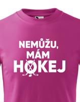 Dětské tričko pro hokejisty Nemůžu, mám hokej - skvělý dárek