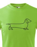 Dětské tričko pro milovníky Jezevčíků - tričko s potiskem jezevčíka