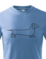 Dětské tričko pro milovníky Jezevčíků - tričko s potiskem jezevčíka