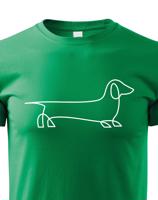 Dětské tričko pro milovníky Jezevčíků - tričko s potiskem jezevčíka