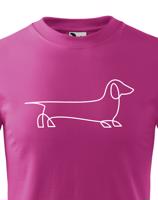 Dětské tričko pro milovníky Jezevčíků - tričko s potiskem jezevčíka