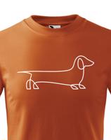 Dětské tričko pro milovníky Jezevčíků - tričko s potiskem jezevčíka