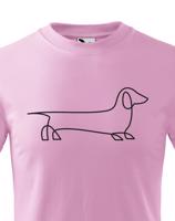 Dětské tričko pro milovníky Jezevčíků - tričko s potiskem jezevčíka