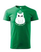 Dětské tričko pro milovníky koček s vtipným potiskem - No touchy touchy!