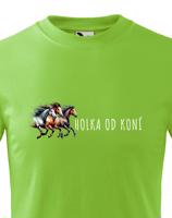 Dětské tričko pro milovníky koní - holka od koní - dárek pro malé milovníky koní