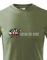 Dětské tričko pro milovníky koní - holka od koní - dárek pro malé milovníky koní