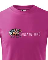 Dětské tričko pro milovníky koní - holka od koní - dárek pro malé milovníky koní