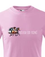 Dětské tričko pro milovníky koní - holka od koní - dárek pro malé milovníky koní