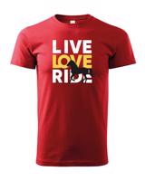 Dětské tričko pro milovníky koní - Live love ride