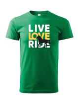 Dětské tričko pro milovníky koní - Live love ride