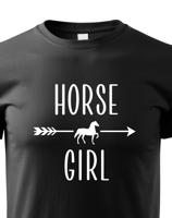 Dětské tričko pro milovníky koní s potiskem "Horse girl" - skvělý dárek