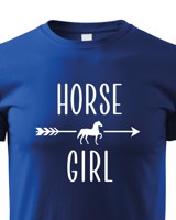 Dětské tričko pro milovníky koní s potiskem "Horse girl" - skvělý dárek