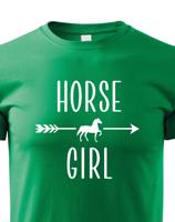 Dětské tričko pro milovníky koní s potiskem "Horse girl" - skvělý dárek