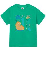 Dětské tričko pro nejmenší – narozeninový dinosaurus s volitelným věkem