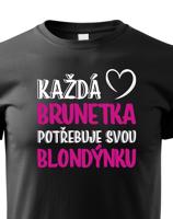 Dětské tričko pro nerozlučné duo – Brunetka & Blondýnka