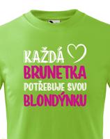 Dětské tričko pro nerozlučné duo – Brunetka & Blondýnka