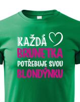 Dětské tričko pro nerozlučné duo – Brunetka & Blondýnka