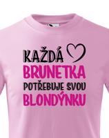 Dětské tričko pro nerozlučné duo – Brunetka & Blondýnka
