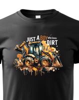 Dětské tričko s  bagrem