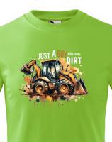 Dětské tričko s  bagrem
