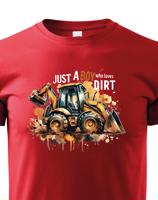 Dětské tričko s  bagrem