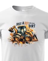 Dětské tričko s  bagrem