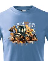 Dětské tričko s  bagrem