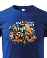 Dětské tričko s  bagrem