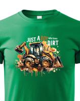 Dětské tričko s  bagrem