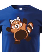 Dětské tričko s červenou pandou - dárek pro milovníky zvířat