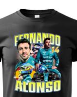 Dětské tričko s motivem závodníka F1 - Fernando Alonso - pro milovníky motosportu