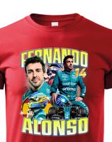 Dětské tričko s motivem závodníka F1 - Fernando Alonso - pro milovníky motosportu