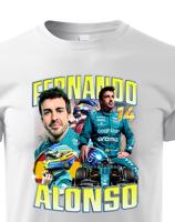Dětské tričko s motivem závodníka F1 - Fernando Alonso - pro milovníky motosportu
