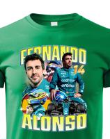 Dětské tričko s motivem závodníka F1 - Fernando Alonso - pro milovníky motosportu